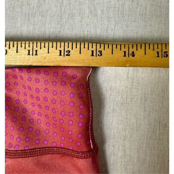 Nike Women’s Dri Fit Leggings Pink Polka Dots Sz XL - Picture 6 of 7